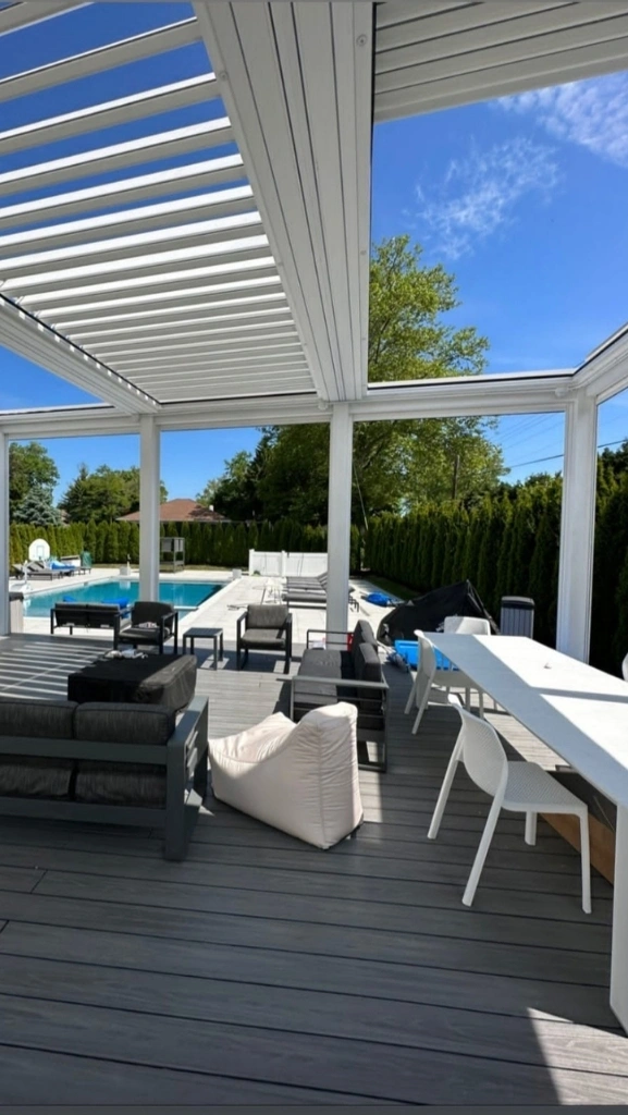 Arkayu bioclimatic louvered retractable roof 7