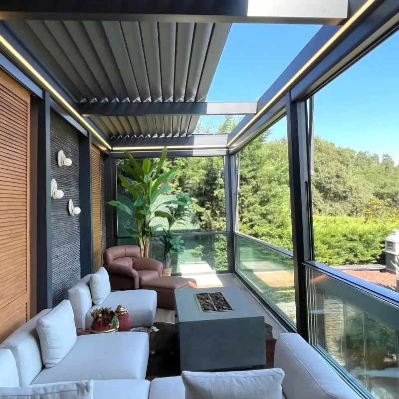 Arkayu bioclimatic louvered retractable roof 12