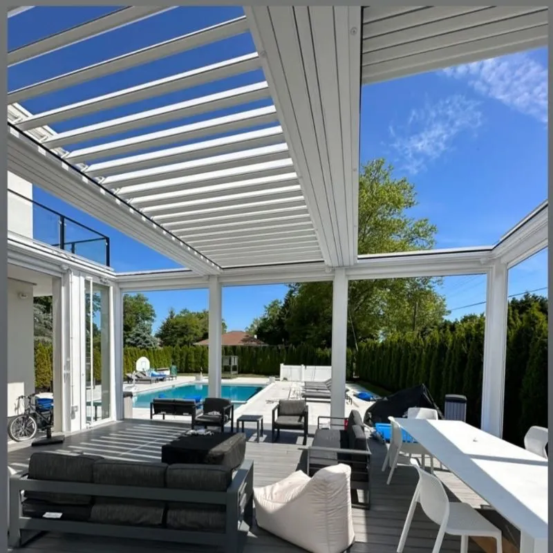 Arkayu bioclimatic louvered retractable roof 28