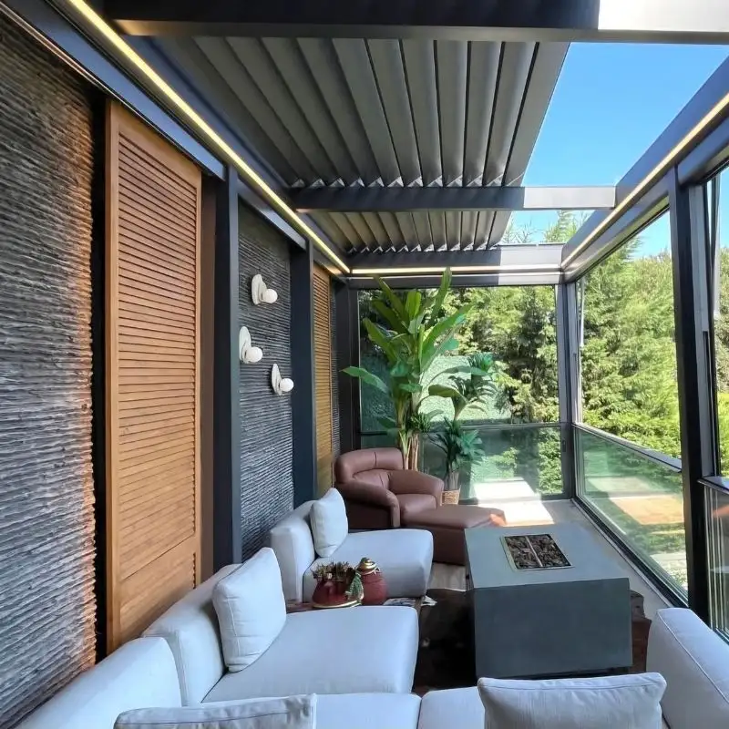 Arkayu bioclimatic louvered retractable roof 27