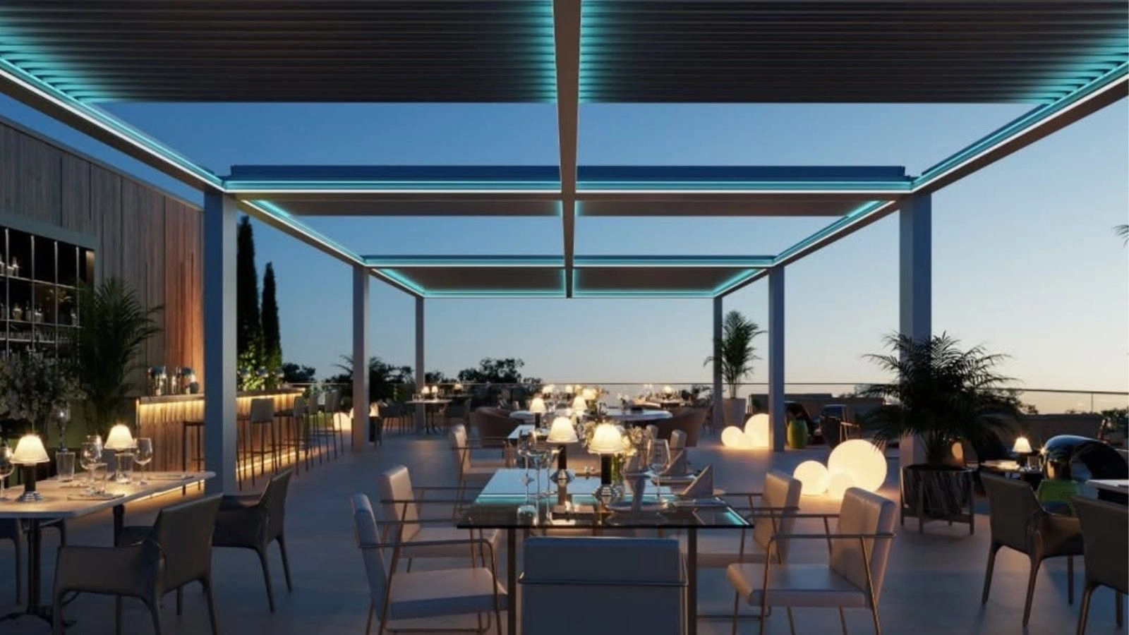 Arkayu bioclimatic louvered retractable roof 19