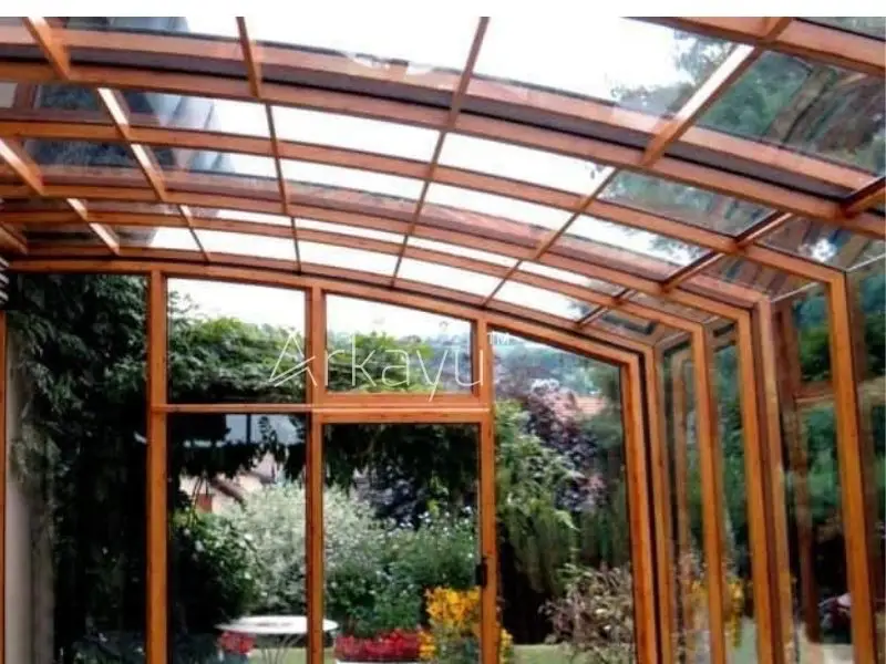 Arkayu patio retractable enclosure for garden area 19