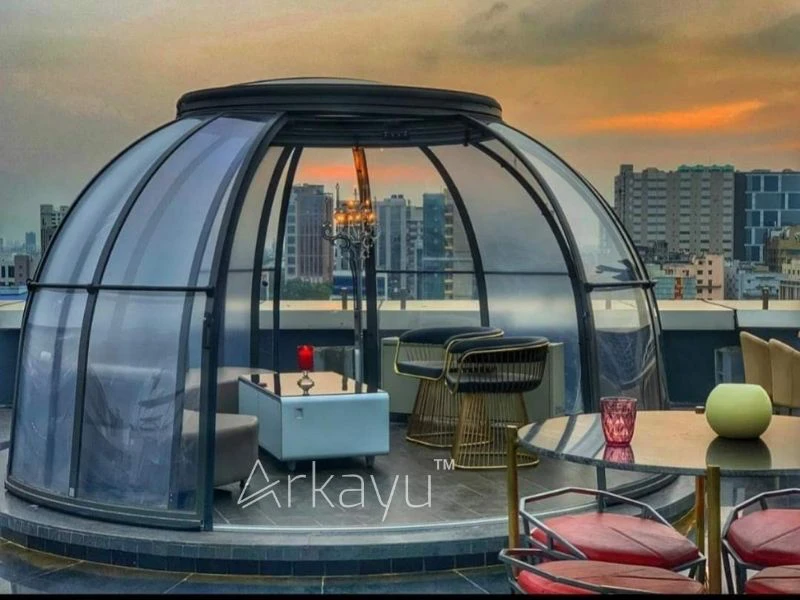 Arkayu Polycarbonate dome for a restaurant in Kolkata 22