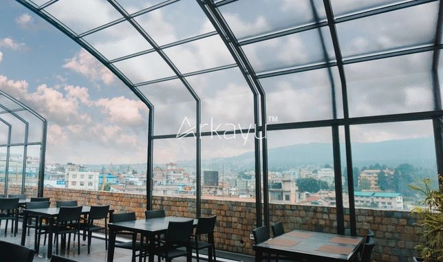 Arkayu Patio Retractable Roof Enclosure