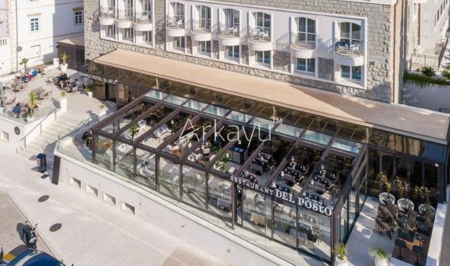 arkayu glass retractable roof