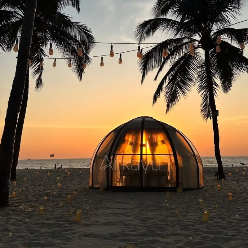 arkayu polycarbonate dining dome