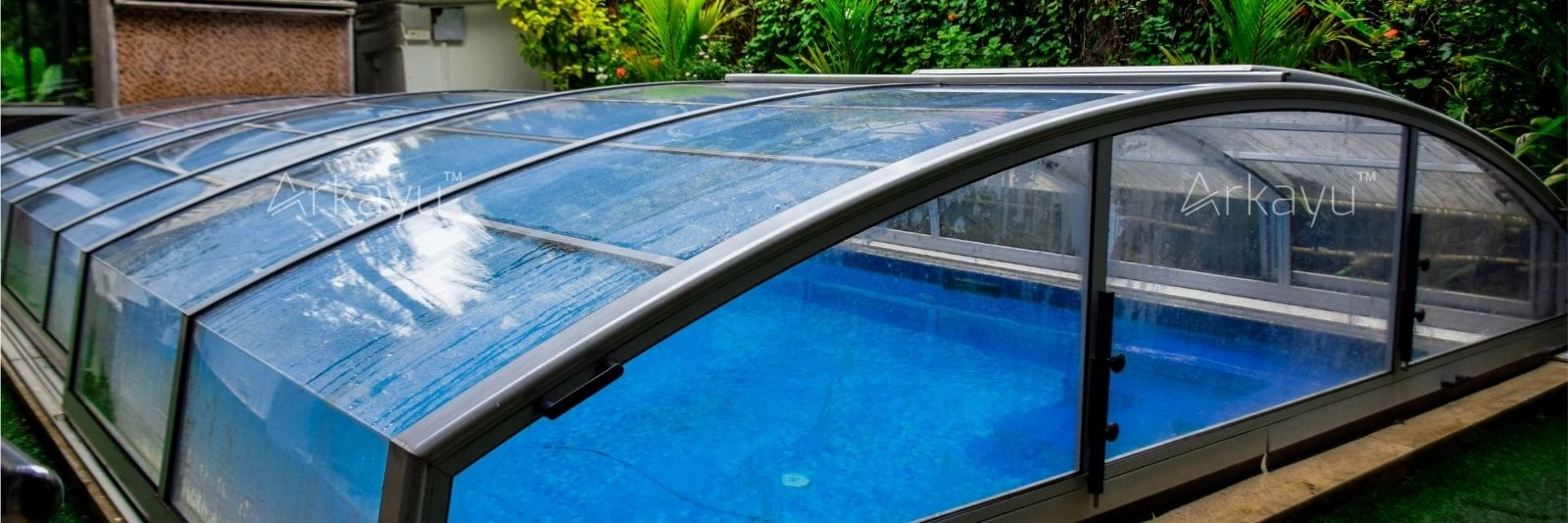 arkayu retractable swimming pool enclosure