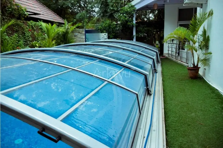 arkayu retractable swimming pool enclosure