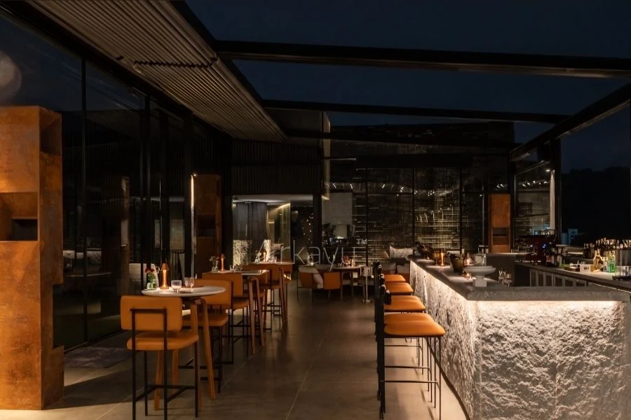arkayu pvdf fabric retractable roof