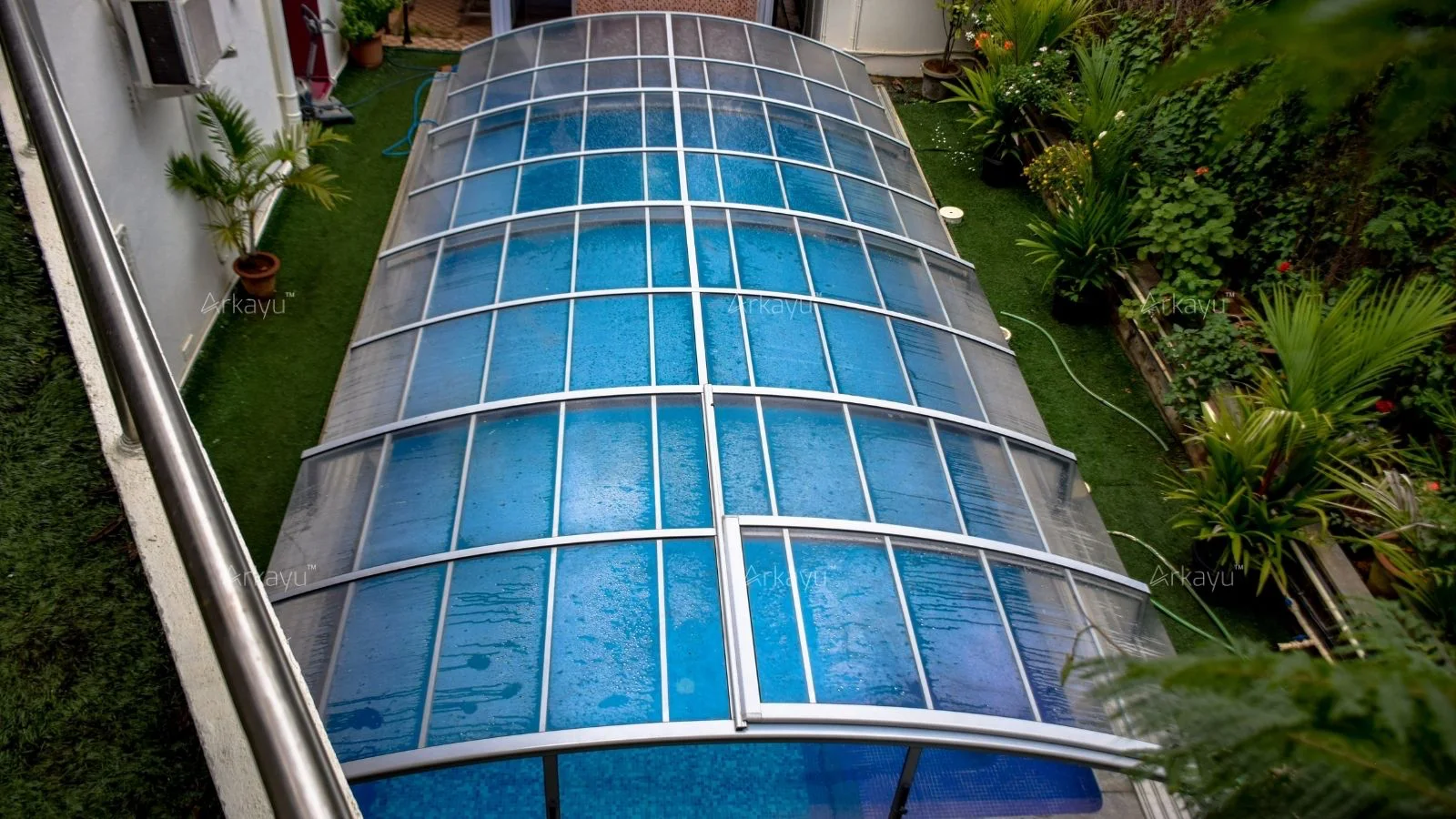 arkayu retractable swimming pool enclosure