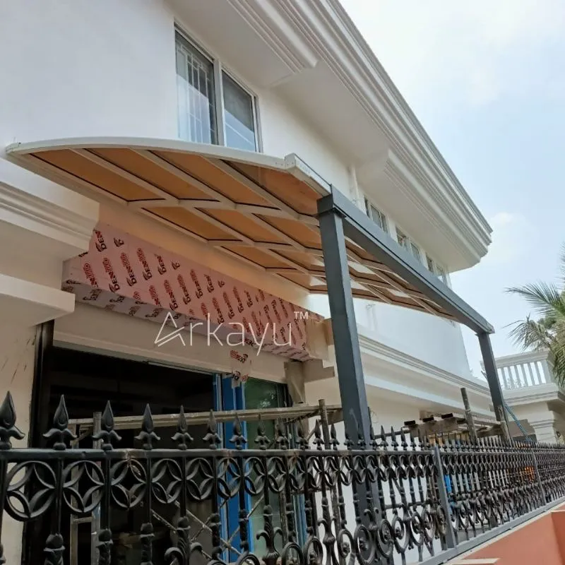 arkayu polycarbonate pergola