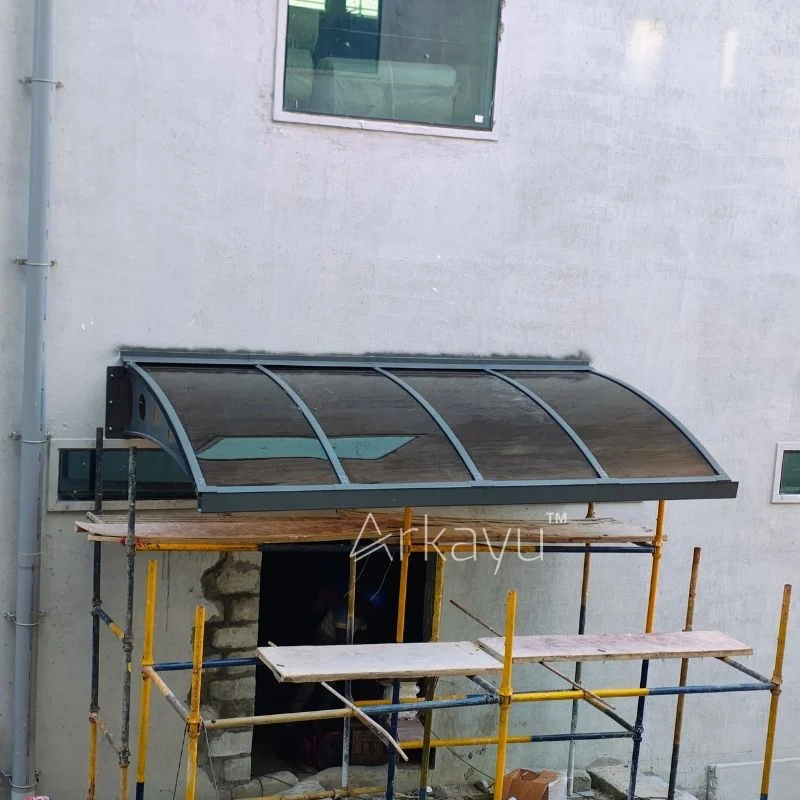 arkayu polycarbonate pergola