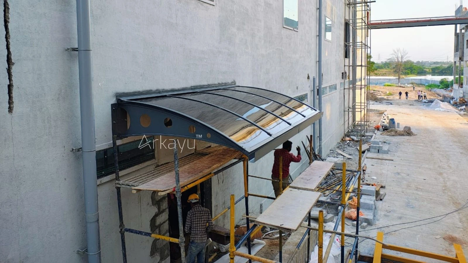 arkayu polycarbonate pergola