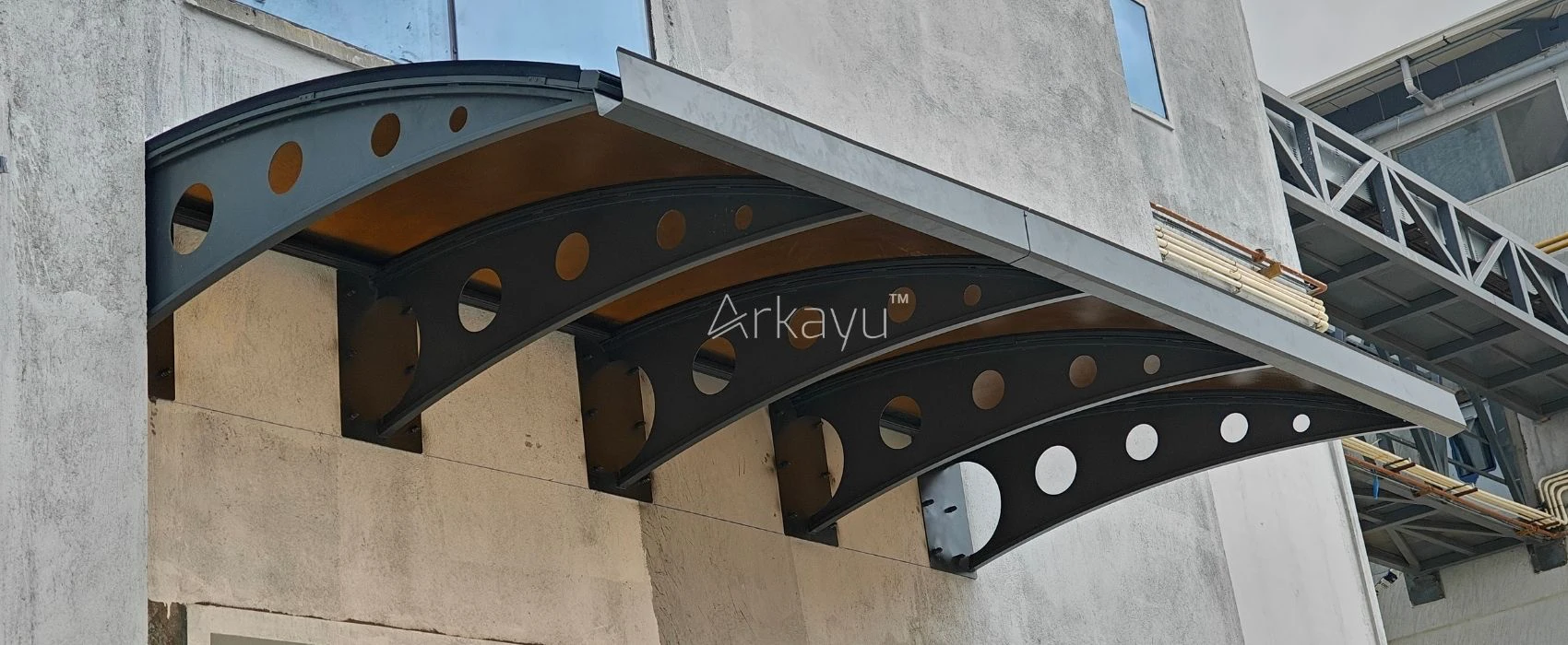 arkayu polycarbonate pergola