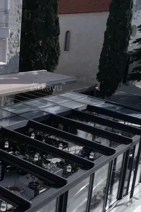 arkayu glass retractable roof