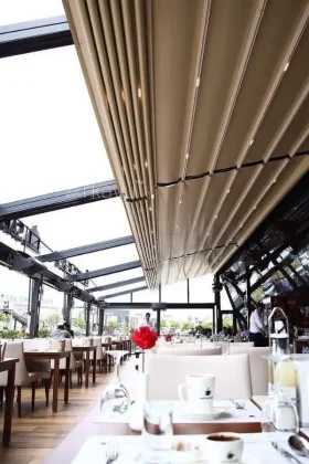 arkayu pvdf fabric retractable roof