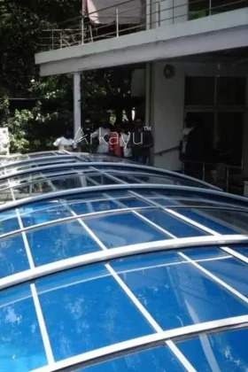 arkayu retractable swimming pool enclosure