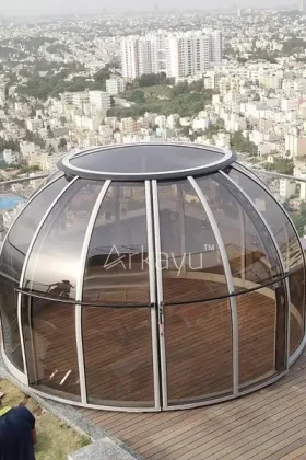 arkayu geodesic polycarbonate dome