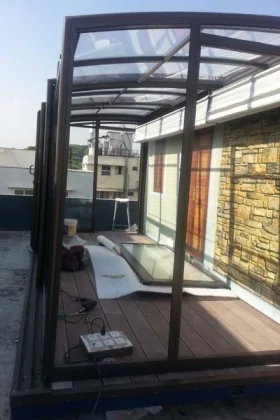 Arkayu patio retractable enclosure for terrace in India 13