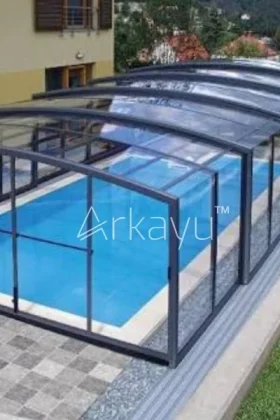 Arkayu swimming pool retractable enclosure