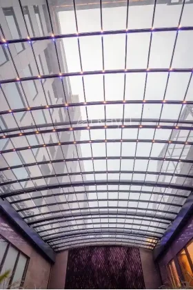 polycarbonate retractable roof for banquet hall in shillong, Meghalaya